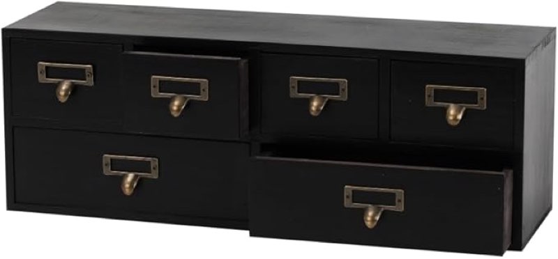 Apothecary Drawers Wooden Storage Box Vintage Wooden Drawers Wood Desktop Organizer Countertop Stora