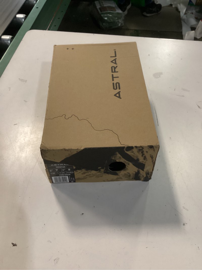 Condition photo showing New/Like New for astral techyak trail shoes - men's & women's minimalist, lightweight outdoor sneaker for hiking & everyday wear. m7 w8