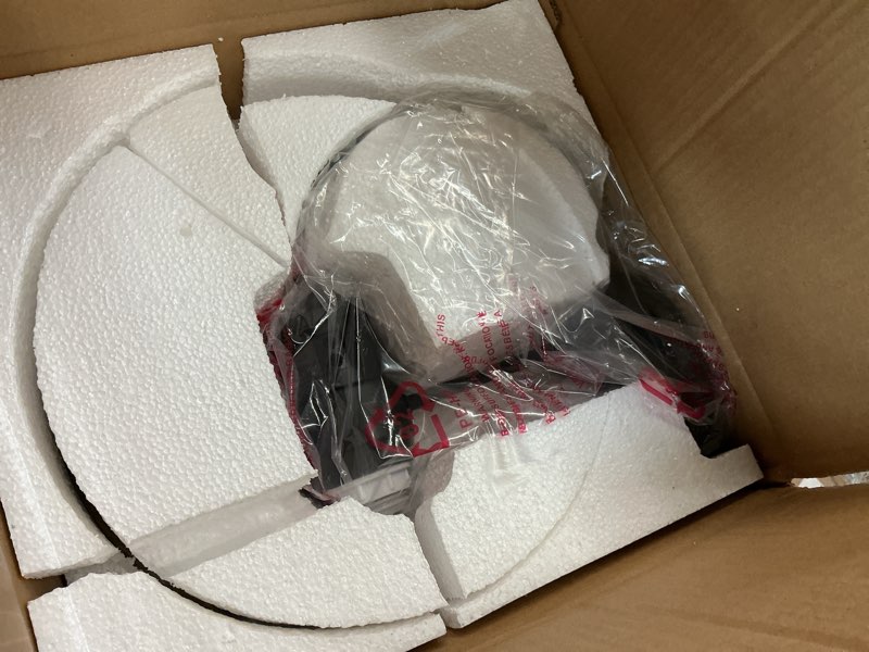 Condition photo showing New/Like New for black round shade wall light