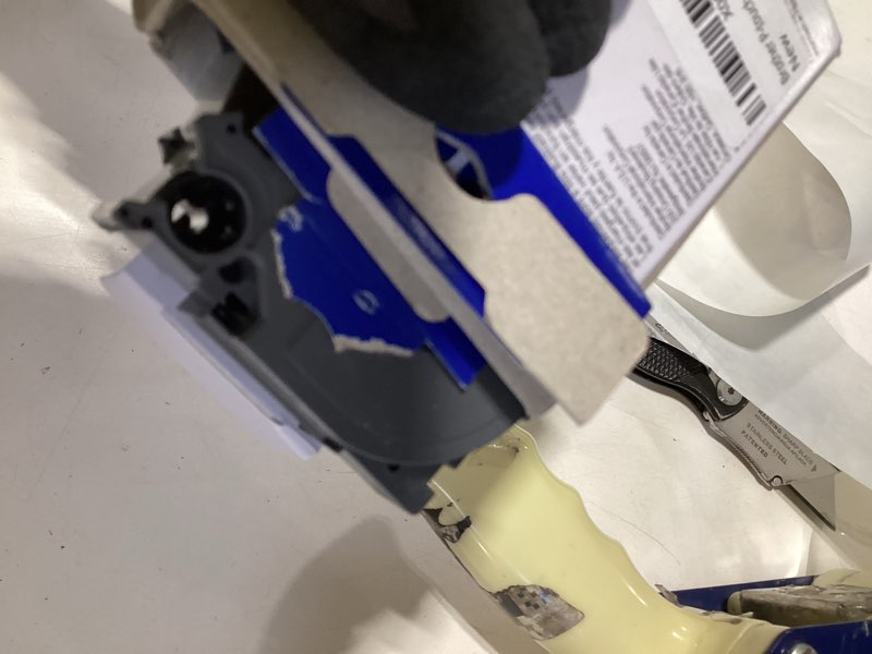 Condition photo showing Good Condition for brother p-touch genuine tze-fx241, ~3/4" (0.7") black on white flexible cable/wire laminated tape –26.2 ft(8m) (tzefx241)