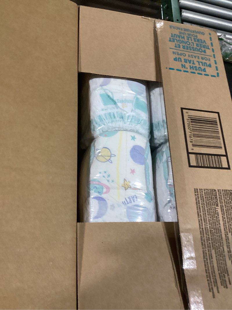 Condition photo showing New/Like New for Pampers Diapers - Cruisers 360 - Size 6, 104 Count, Babyproof up to 100% Leakproof Pull-On Diaper Size 6 104