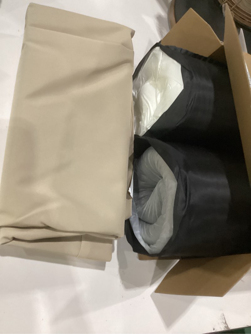 Condition photo showing Good Condition for favoyard outdoor seat cushion set 22 x 24 inch waterproof & fade resistant patio furniture cushions with removable cover deep seat & back cushion with tie straps for chair sofa couch beige 22 x 24 inch