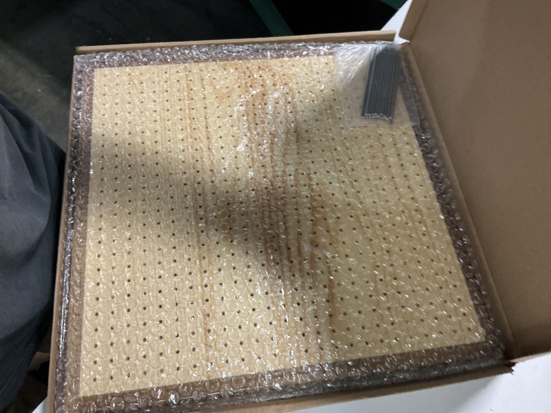 Condition photo showing Good Condition for yarn mania - premium blocking boards for knitting with grids - handcrafted wood crochet blocking board (13 inches)