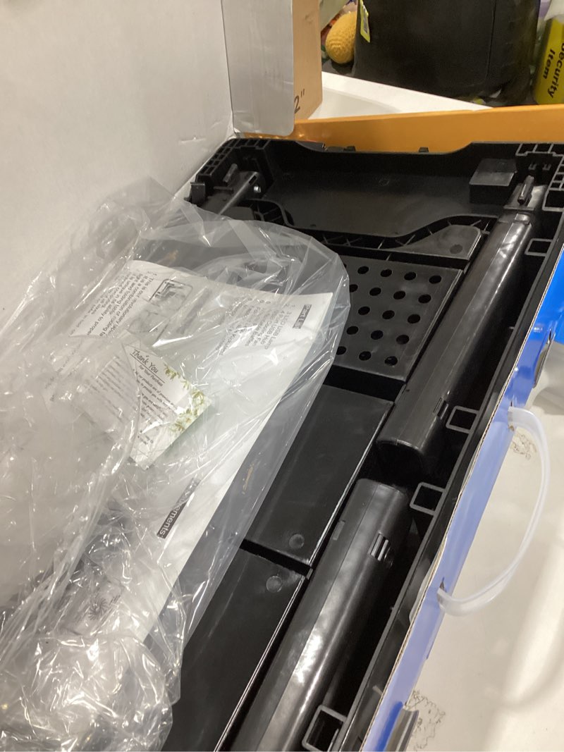 Condition photo showing As Is for Moclever Laptop Bed Stand – Adjustable Laptop Table with Cooling Fan, Foldable Laptop Desk with USB Hub, LED Light & Storage – Multi-Functional Computer Tray for Bed, Sofa, Home, and Office