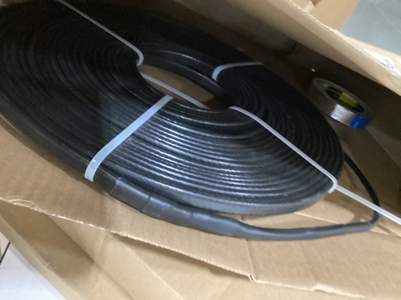 Condition photo showing Good Condition for 50ft heat tape for water pipes freeze protection 7w/ft 110v water pipe heat cable,self-regulating pipe heater for roof/rv/water storage tank 50 ft