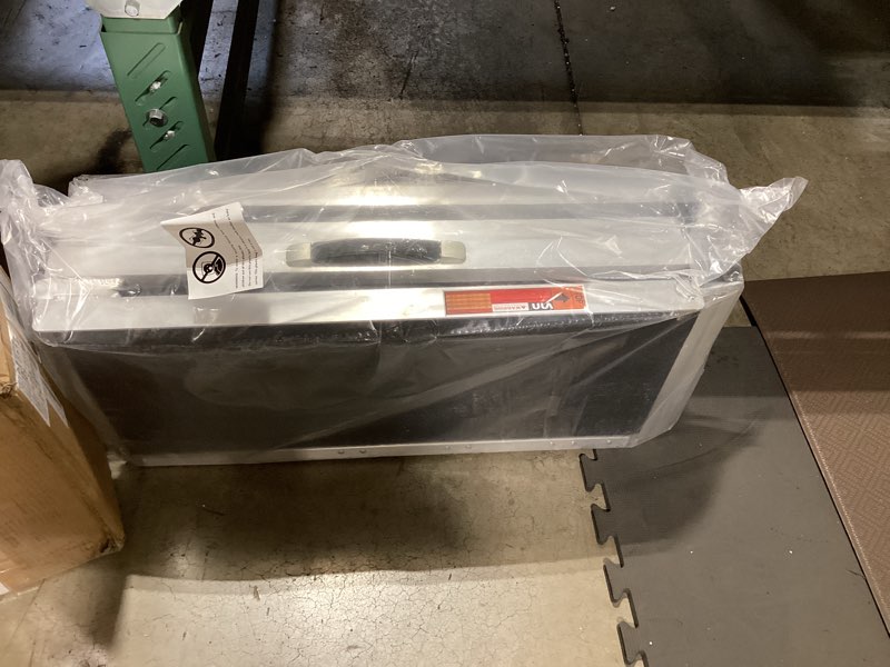 Condition photo showing Good Condition for vnn portable wheelchair ramp 5ft, seamless non-slip aluminum ramps for wheelchairs for home, handicap wheelchair ramps for home steps, aluminum loading dock plates, black aluminum 5ft (usable height 5-15 inch)