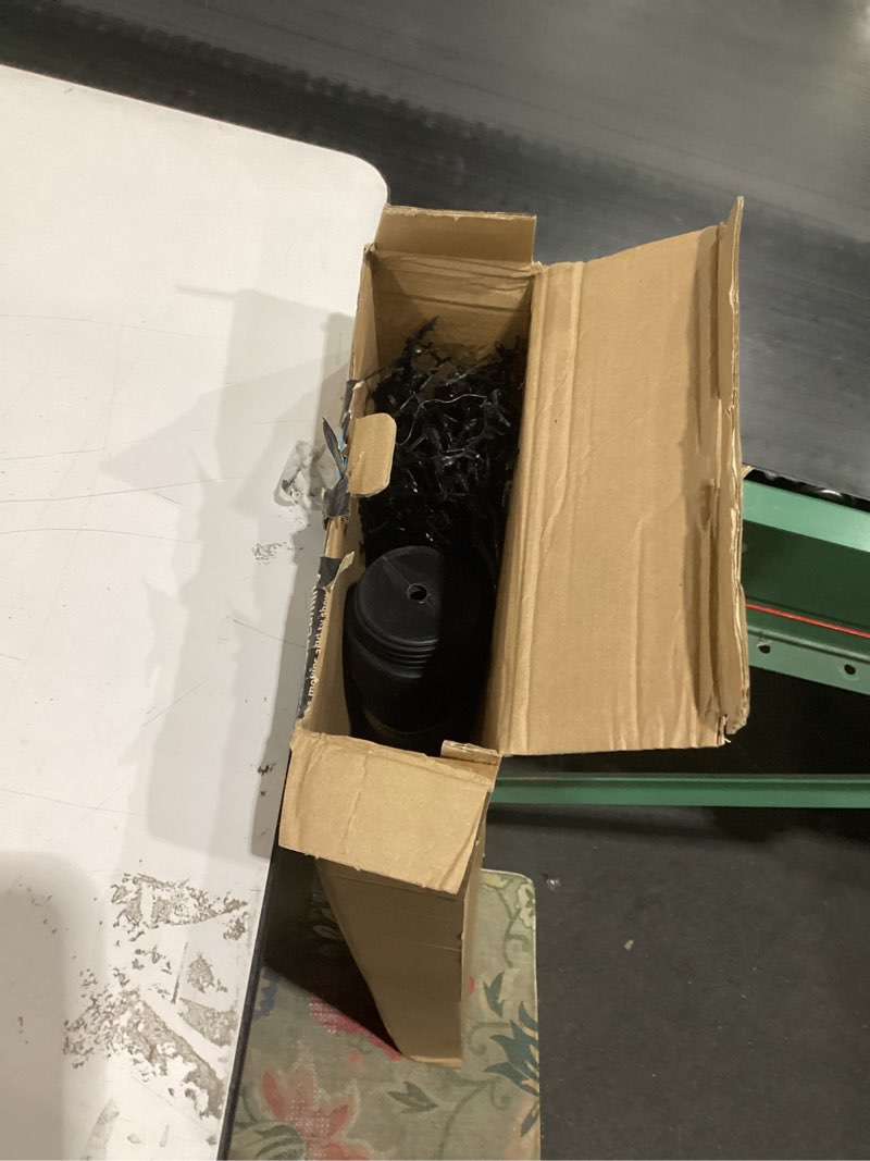 Condition photo showing As Is for Halloween Lighted Tree Lights 6FT, 380 LED Black Halloweens Tree with Timer, DIY Bendable Branches, Halloween Decorations Outdoor & Indoor, Spooky Halloweens Yard Decor Purple