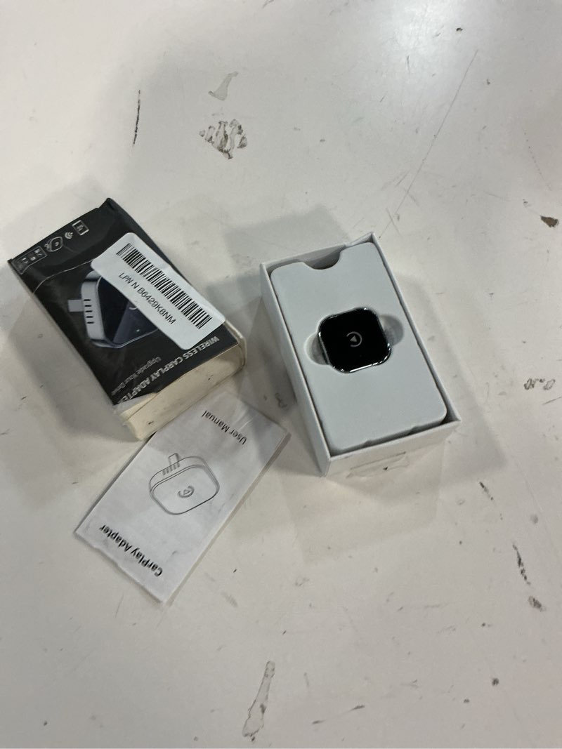 Condition photo showing Good Condition for teeran wireless carplay adapter for iphone (2026 upgraded), mini plug & play for cars with factory wired apple carplay, fast & stable connection, easy setup, wide vehicle compatibility usb & usb c silver
