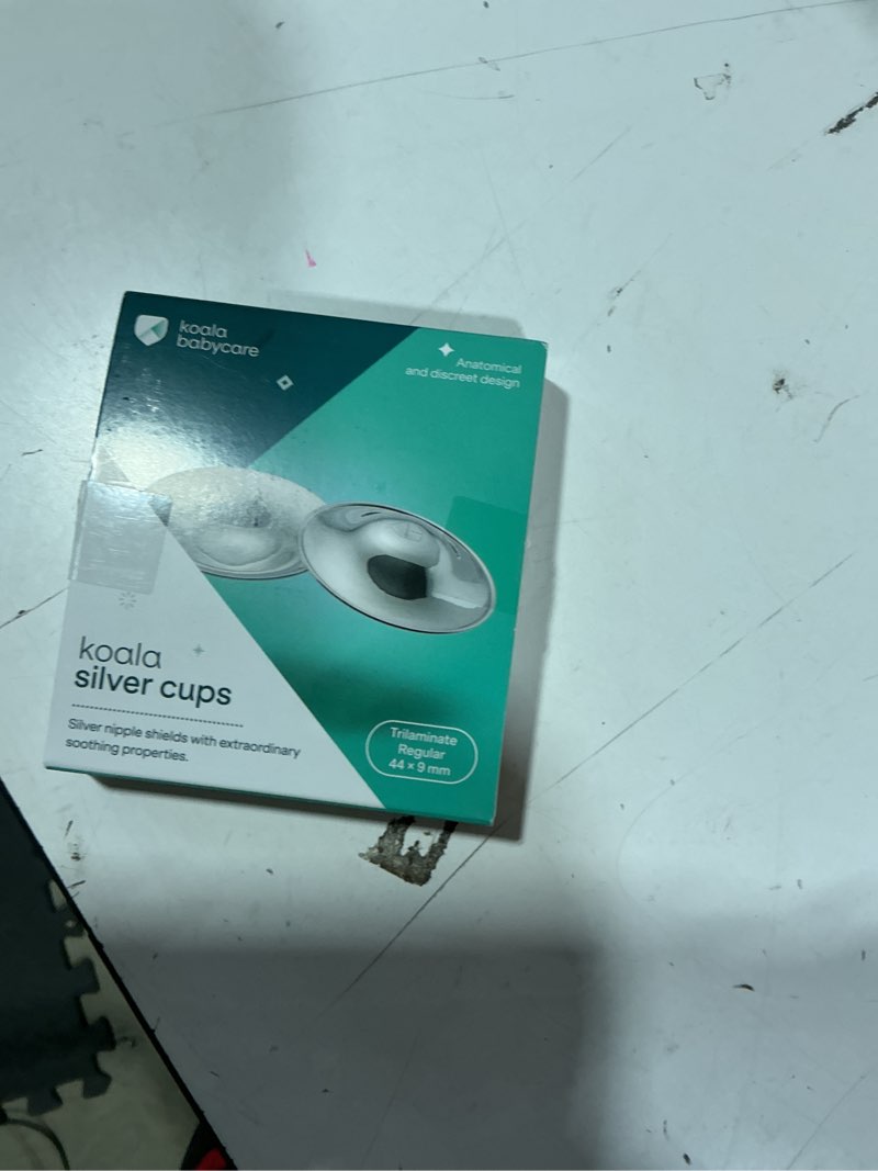 Condition photo showing New/Like New for koala babycare the original silver nursing cups - nipple shields for breastfeeding newborn - breastfeeding essentials - protect and soothe - tri-laminate silver - standard size trilaminate silver regular