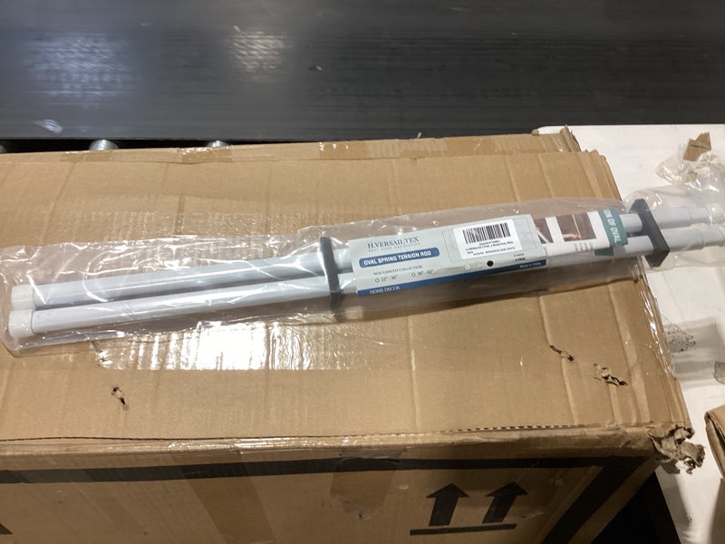 Condition photo showing New/Like New for h.versailtex 2 pack spring tension curtain rods 22-36 inch lightweight tensions rods securely in place, easy to use/install for kitchen/bathroom/wardrobe, durable sturdy rods, white 22"-36" (2 pack) white