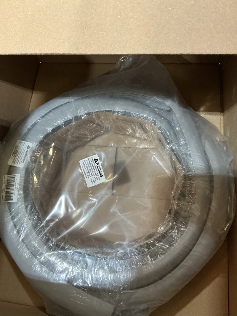 Condition photo showing As Is for flexible epdm rubber strip (25 ft long and 1-1/2 inch wide, suitable for 1-1/4“ to 1-1/2”) for concrete crack repair and replacement - weather and aging resistant expansion joint filler for driveways 1-1/2", 25 ft