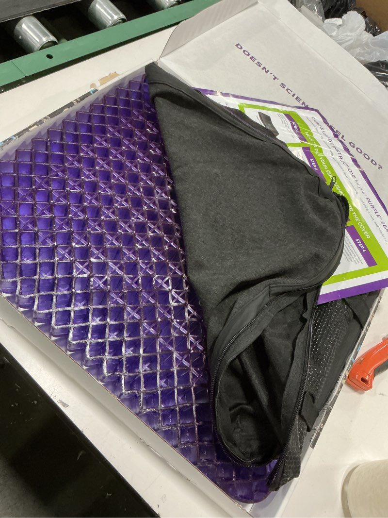 Condition photo showing Good Condition for Purple Royal Seat Cushion - Seat Cushion for The Car Or Office Chair - Temperature Neutral Grid