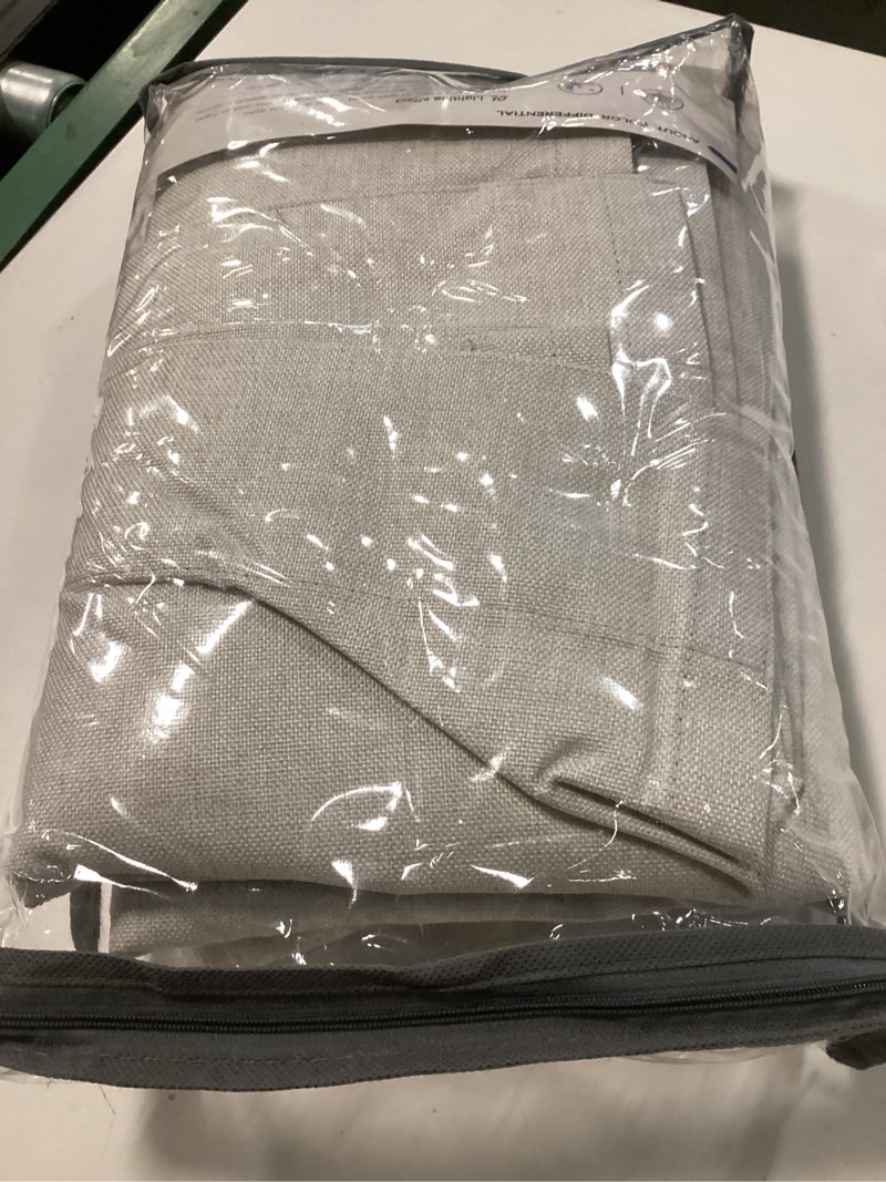 Condition photo showing New/Like New for 100% blackout shield linen blackout curtains for bedroom 84 inches long, back tab/rod pocket living room drapes, thermal insulated blackout curtains 2 panels set, 50" w x 84" l, beige beige 50"w x 84"l (pack of 2)
