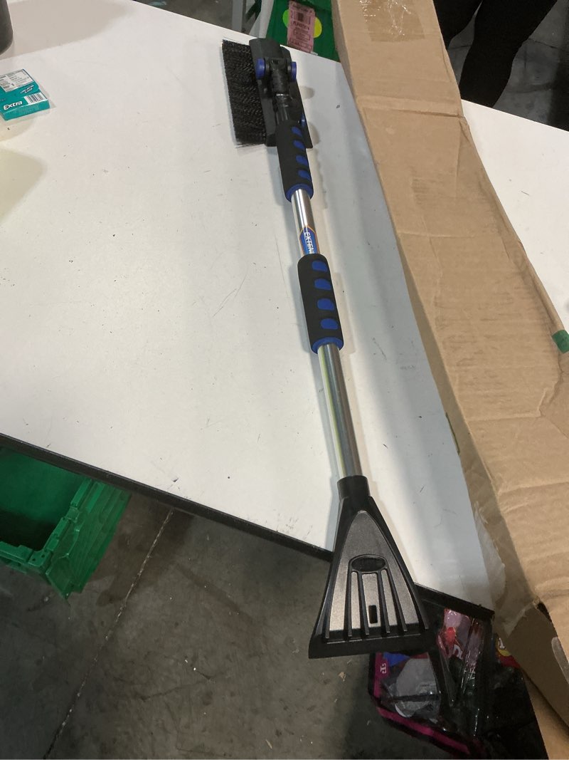 Condition photo showing Good Condition for subzero 80037 60" quick lock pivoting head snowbroom with integrated squeegee and ice scraper , black