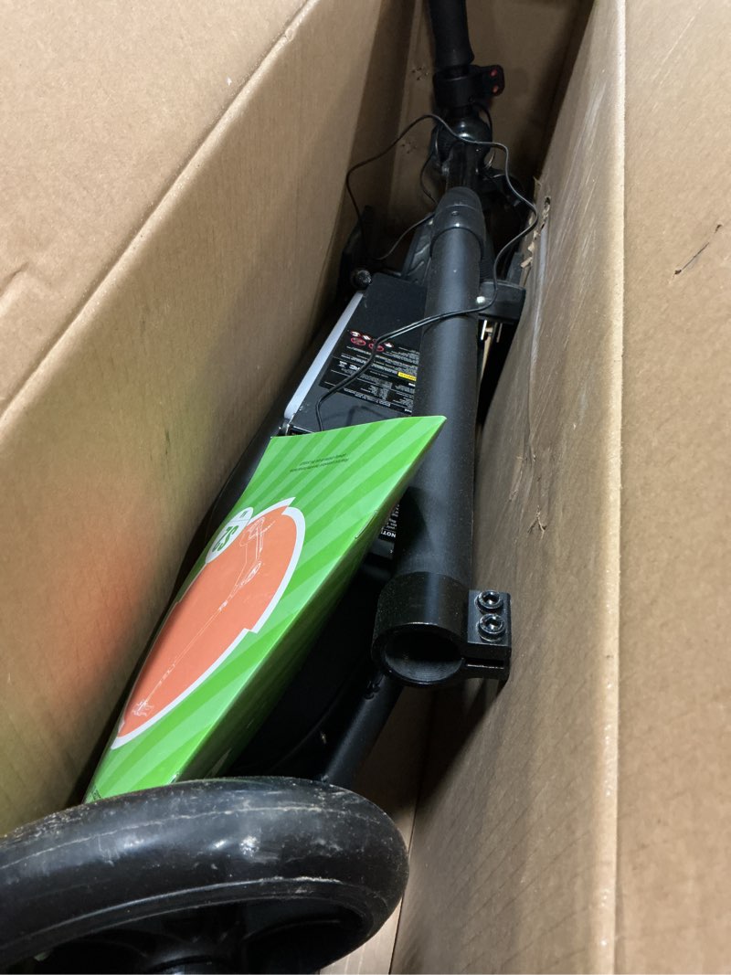 Condition photo showing As Is for isinwheel S2 Electric Scooter for Kids Ages 6-12,150W Kids Electric Scooter with Adjustable Speed and Height, Colorful Lights, Double Brake Black