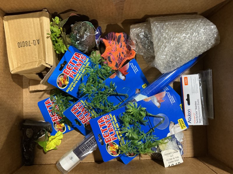 Condition photo showing Good Condition for Assorted Aquarium Decor & Supplies