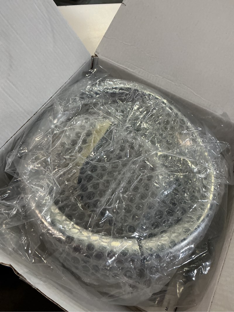 Condition photo showing New/Like New for nthreeauto chrome motorcycle lights frenched ring kit compatible with harley, 7" headlight trim ring decorate visor + 4 1/2" fog light trim ring decorate visor(chrome) 4.5 inch + 7 inch chrome trim ring kit