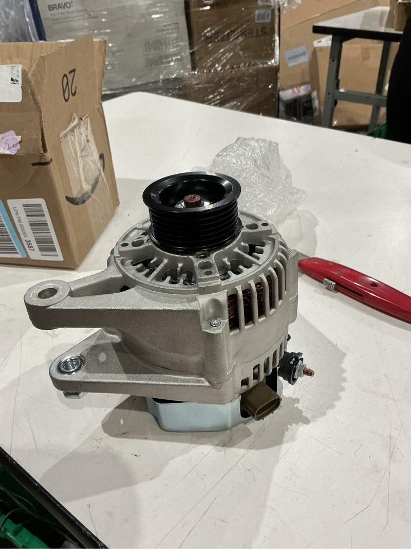 Condition photo showing Good Condition for alternator fit for toyota corolla 2003-2008, pontiac vibe 2003-2008, for toyota matrix 2003-2008, celica 2000-2005, 1.8l - replace 1022111900 13878 12v 80a 6-groove pulley alternator