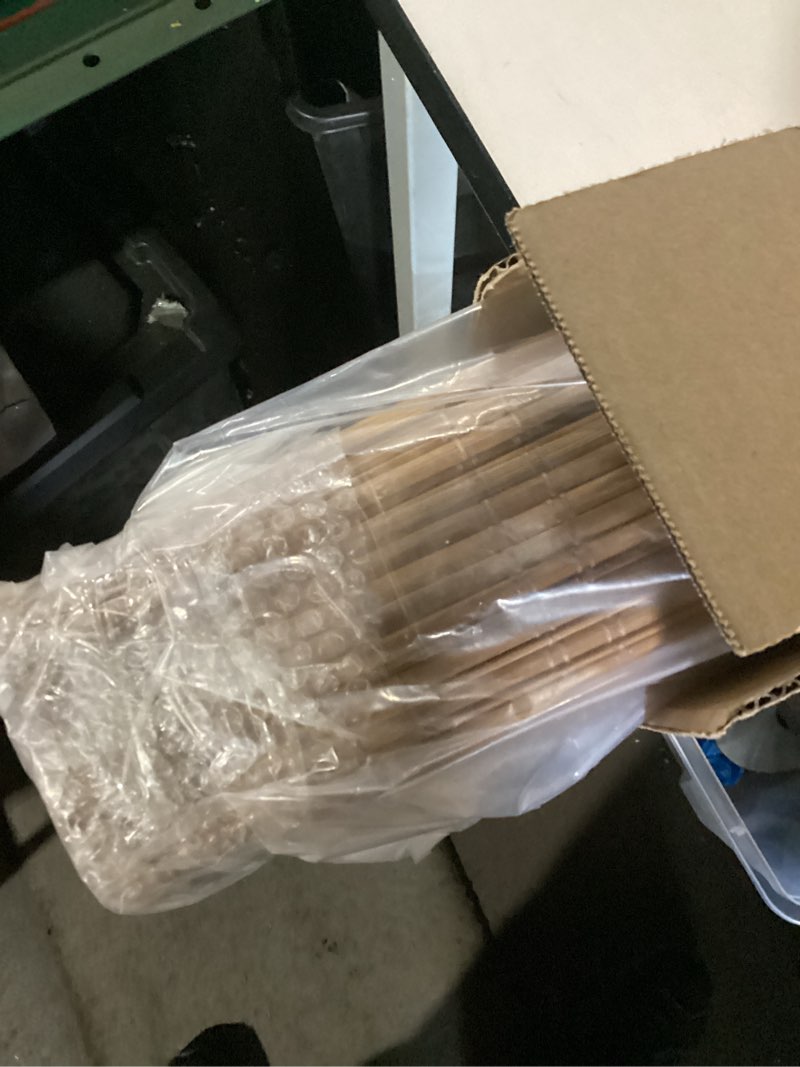 Condition photo showing New/Like New for LazBlinds No Tools No Drill Cordless Bamboo Roman Shades, Light Filtering Window Treatment, Roll Up Bamboo Blinds for Window 33'' W x 64'' H, Tuscan B Tuscan B 33'' W x 64'' H