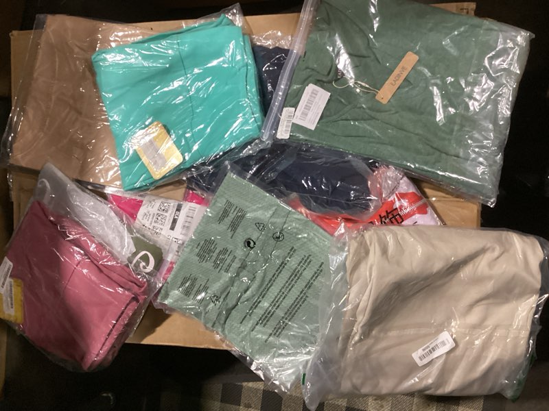 assorted box of clothes 