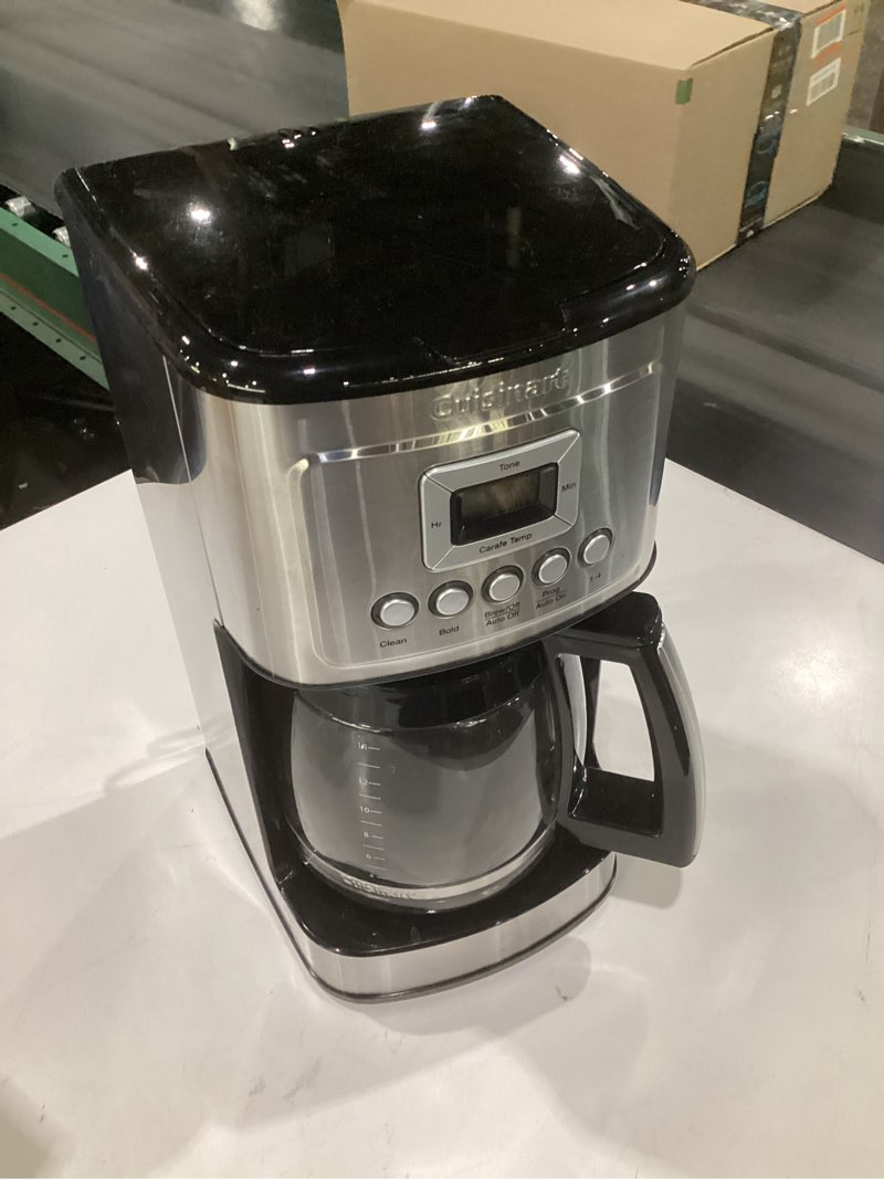 Condition photo showing Good Condition for (not tested)ninja 12-cup programmable coffee brewer, 2 brew styles, adjustable warm plate, 60oz water reservoir, delay brew - black/stainless steel