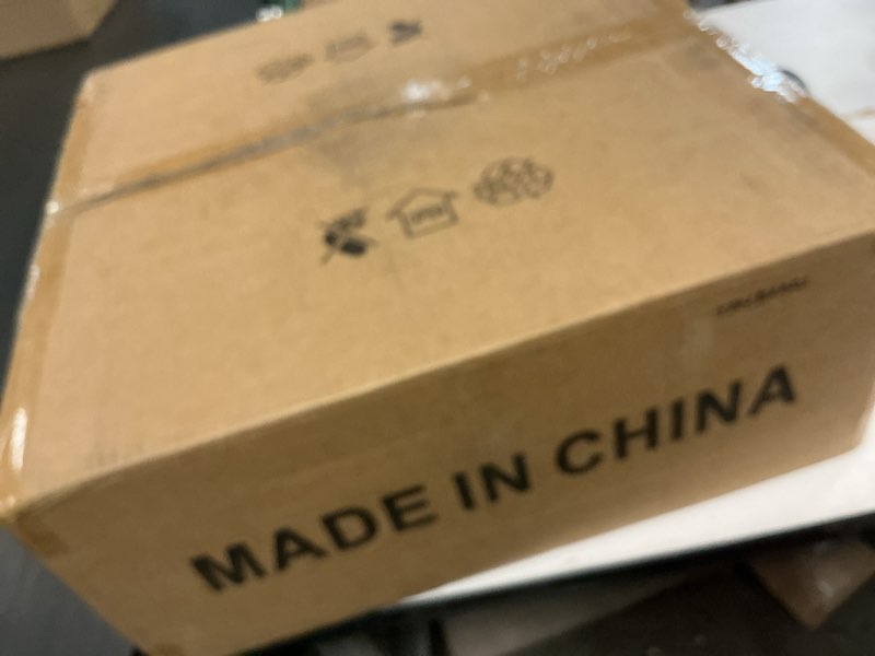 Condition photo showing New/Like New for 20" Boho Fandelier Ceiling Fan with Light and Remote Control 6 Speeds Low Profile Bladeless Ceiling Fan Wood Beaded Flush Mount Chandelier Fan for Bedroom Living Room