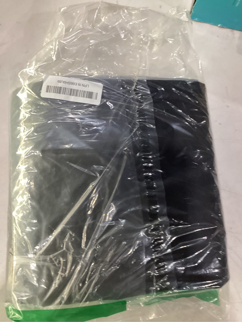 Condition photo showing As Is for shelf cover wire shelving rack dust cover,dustproof, waterproof, sunscreen, front transparent panel design for easy viewing, suitable for 36" wx14 dx54 h (no shelves,black) 36"wx14"dx54"h
