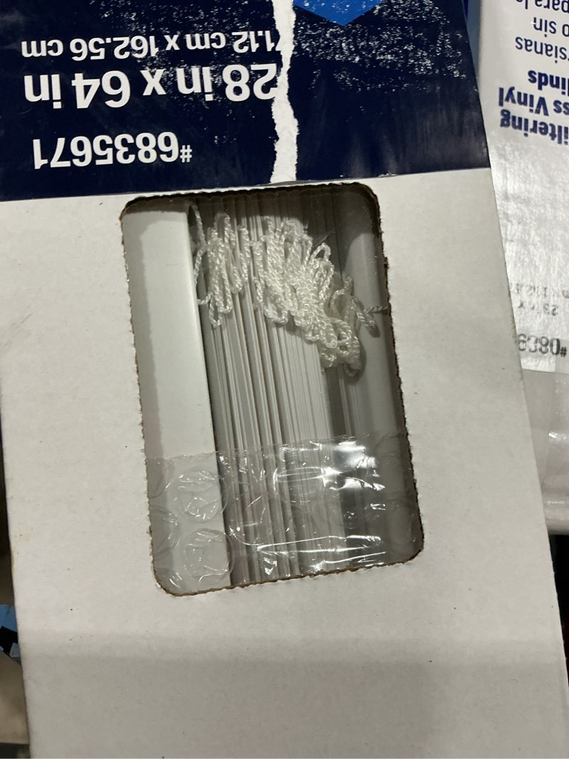 Condition photo showing Good Condition for Cordless GII Morningstar 1" Light Filtering Mini Blind 28x64 - White 28"W x 64"H Pearl White