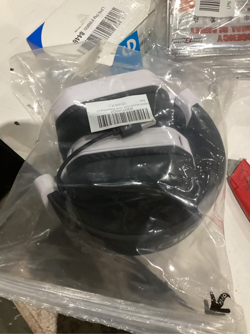 Condition photo showing As Is for PHOINIKAS Wireless Gaming Headset for PC, PS5, PS4, 2.4GHz USB & Type-C Gaming Headphones with Mic, 7.1 Stereo Sound, 30+Hr Battery Gamer Headsets for Switch, Laptop, Mac -White