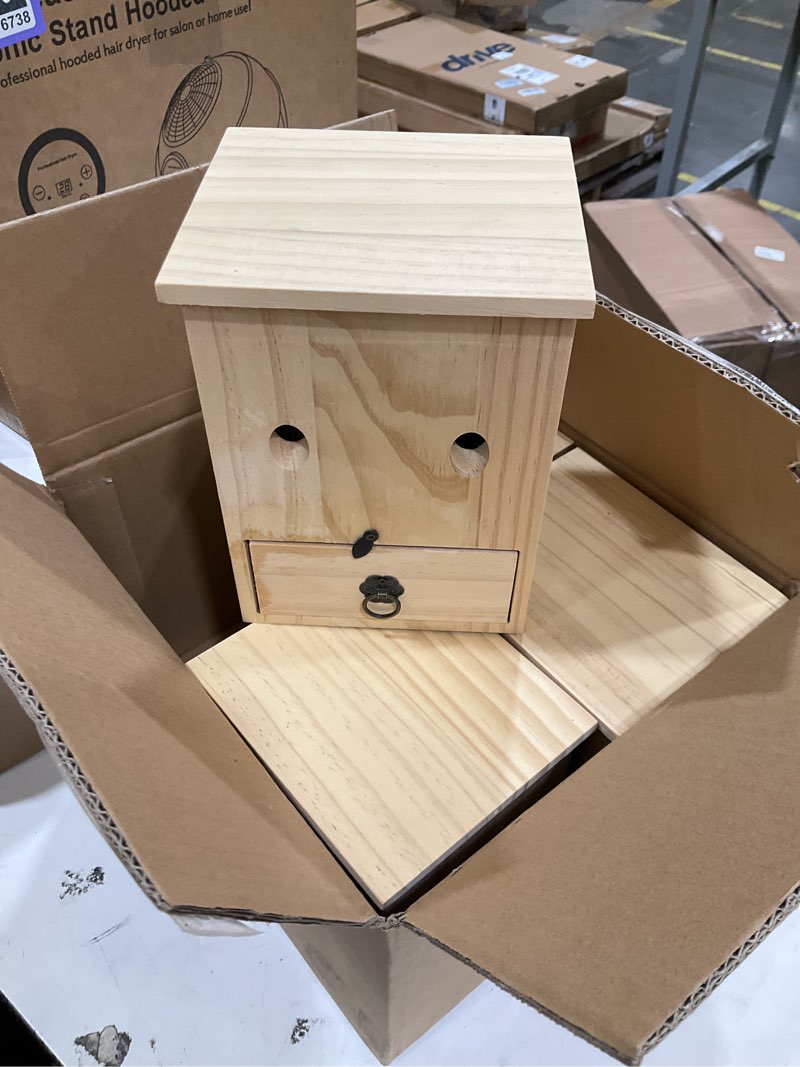 carpenter bee traps for outside 4pack– durable, weather-resistant, eco-friendly wooden wasp trap for