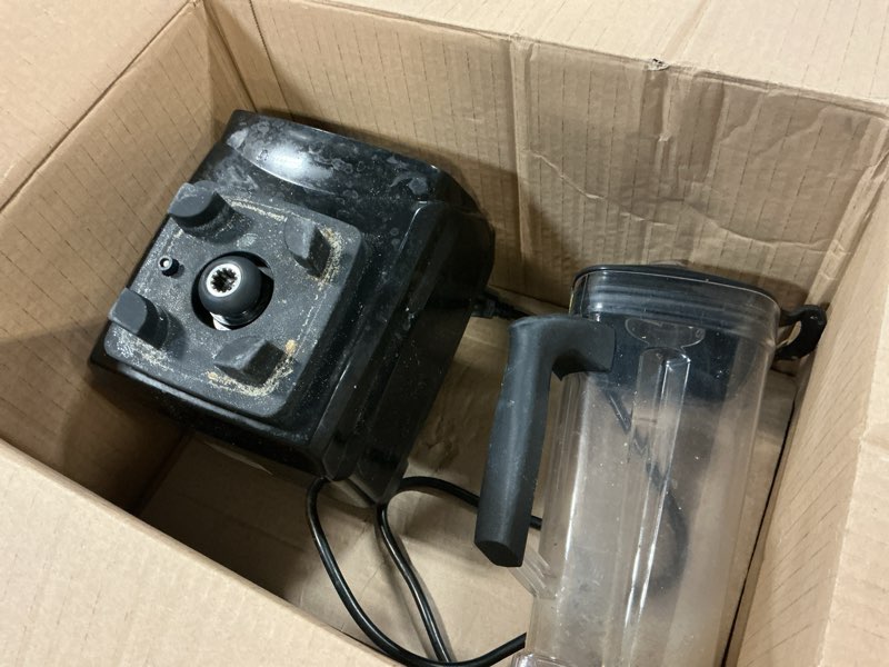 Condition photo showing As Is for WantJoin Professional Blender, ETL listed 68oz Commercial Blender for kitchen Max 1800W High Power Home and Commercial with Timer, Smoothie Maker 2200ml for Crushing Ice, Frozen Dessert, Soup,fish Black 68 oz