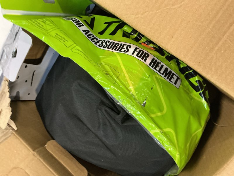 Condition photo showing Good Condition for TRIANGLE Kids Motorcycle Helmets Youth Full Face Helmet Lightweight with 2 Visors DOT Approved X-Large Matte Black