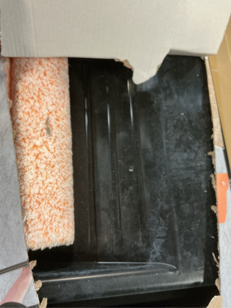 Condition photo showing As Is for rollingdog 5pc 18 inch paint roller kit -18 paint tray, wide paint roller 18 inch kit, microfiber roller sleeves(pack of 3) 18 inch paint roller kit with tray