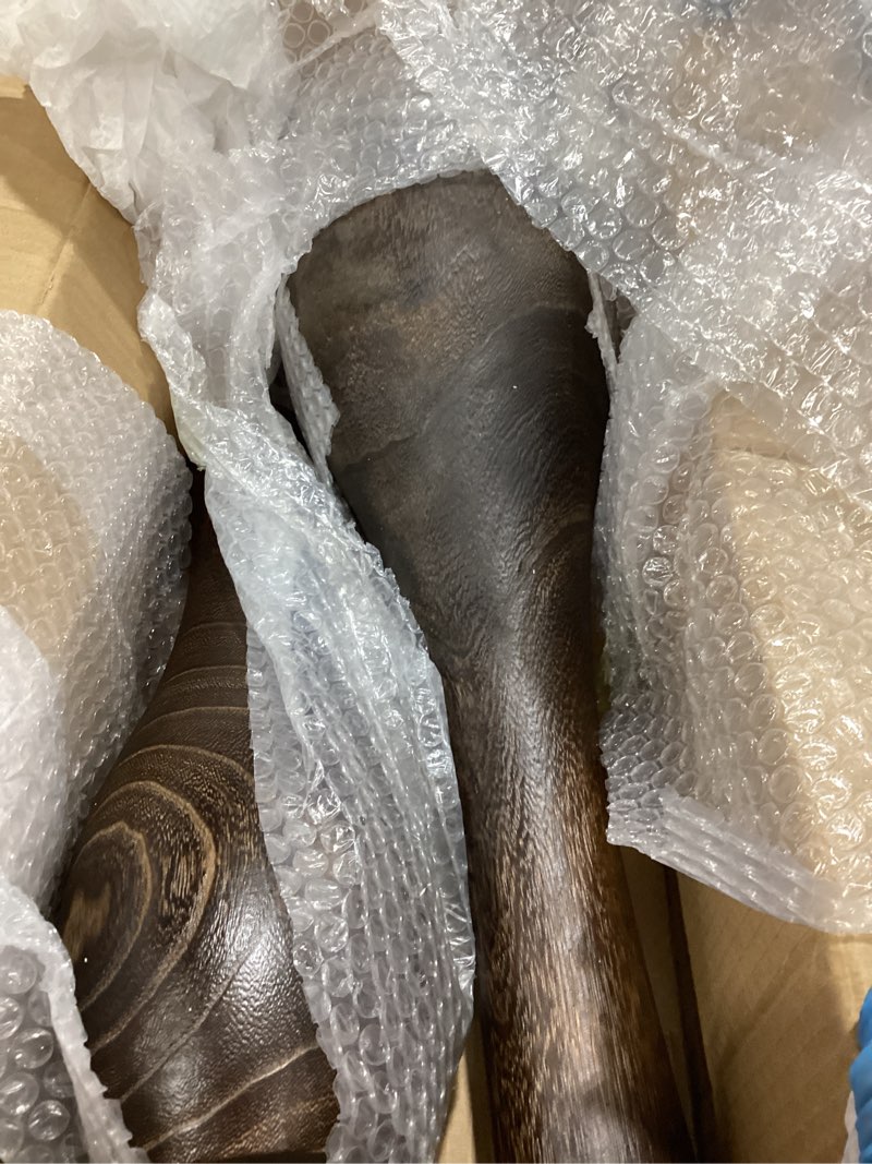 Condition photo showing Good Condition for floor vase home decor, tall vases for floor set of 2 (22.2 in and 13.4in combo set), wood floor vases decorative tall for living room, dark
