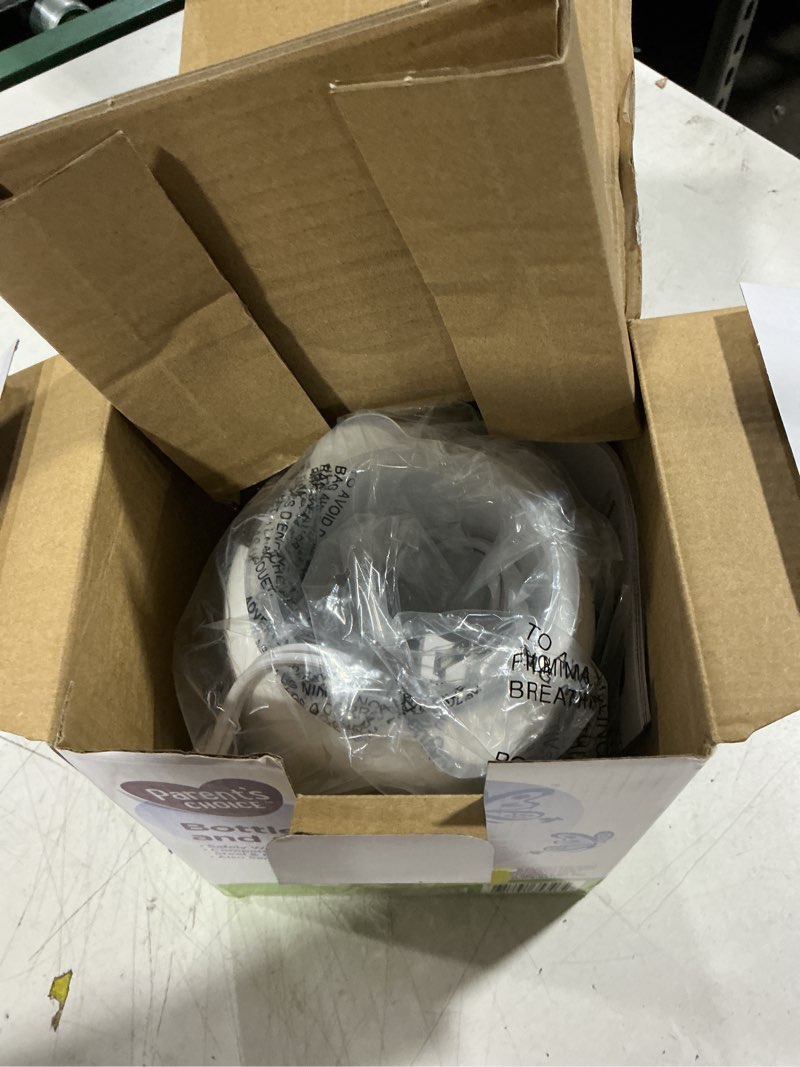 Condition photo showing As Is for parent's choice electric baby bottle warmer and sterilizer