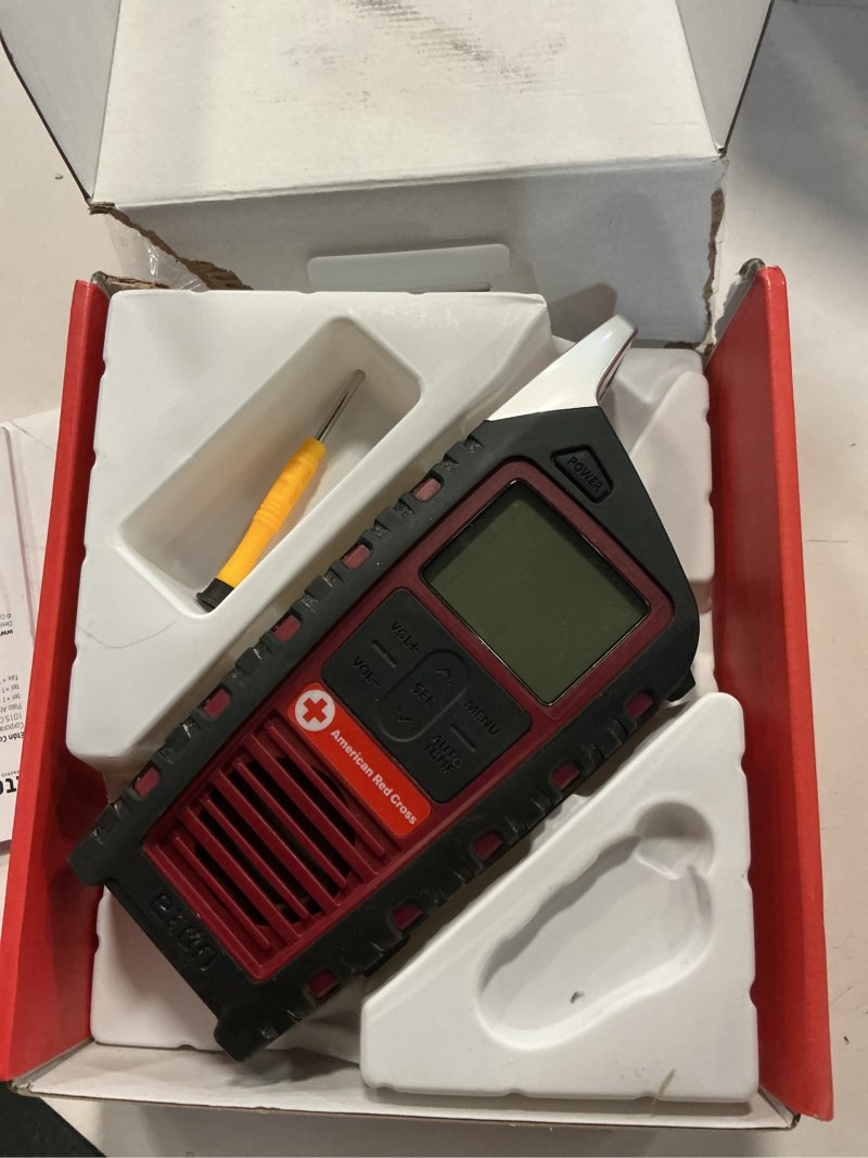 Condition photo showing Good Condition for Eton Odyssey Multi-Powered All-Band Bluetooth Emergency Radio with RDS, Red