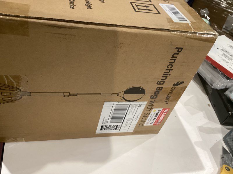 Condition photo showing Good Condition for Owlsky Punching Bag with Stand, Boxing Bag for Adults - Height Adjustable - Speed Bag for Training, Boxing Equipment, Stress Relief & Fitness Black