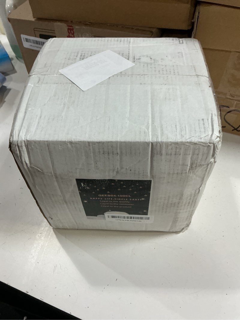 Condition photo showing New/Like New for u-qe 100 pieces clear plastic plates - 7 inch plastic dessert plates disposable - washable & reusable - premium hard clear fancy disposable heavy duty cake platos for party, weddings and events 7inch-100pcs-clear