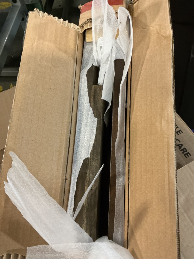 Condition photo showing Good Condition for wood bed rails - hook-on replacement rails (pair) - antique white,  queen, king, & cal. king bed frame sizes