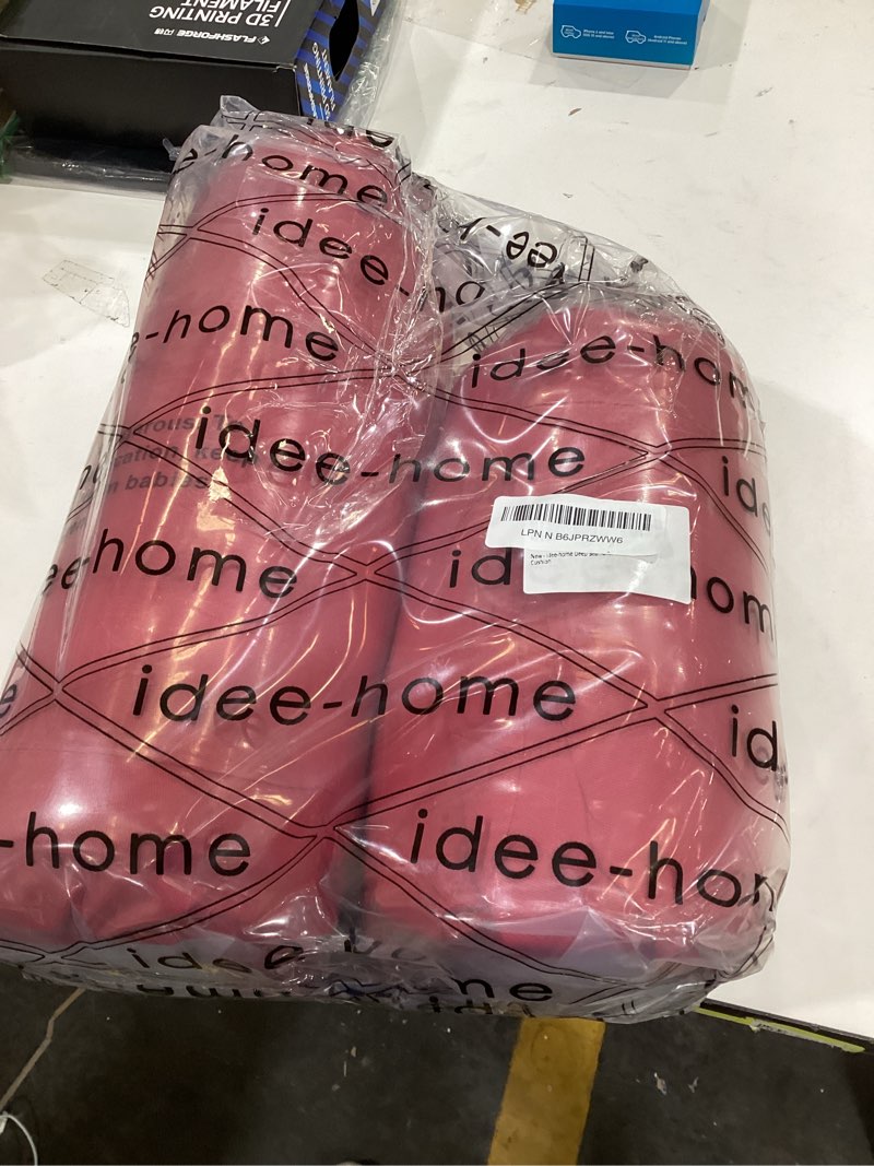 Condition photo showing Good Condition for idee-home Outdoor Cushions for Patio Furniture, Outdoor Seat Cushion, Waterproof Hampton Bay Deep Seat Replacement Couch Chair Cushions for Garden Lawn Backyard Deck, Red 28.5 x 28.5 Lipstick Red 28.5 x 28.5 x 4 inch