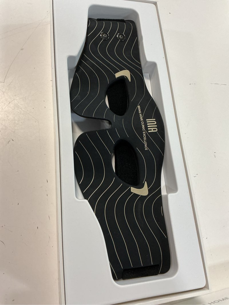 Condition photo showing As Is for inia red light therapy eye mask for under eye treatment & rejuvenation - skincare device for dark circles, wrinkles, forehead lines, crow's feet