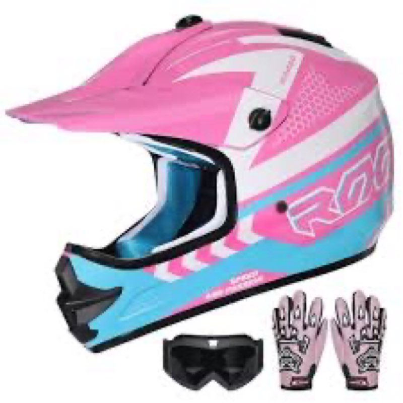 ROOZO Youth Kids Dirt Bike Helmet DOT Certified - Full Face Motorcycle Helmet for Off-Road, ATV, Str