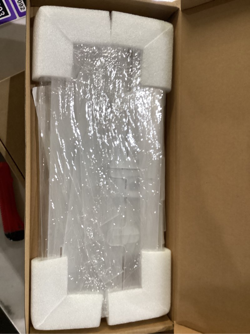 Acrylic Sticker Display Stand with Curved Pockets for Big 4'' Stickers- Brochure Holder with Customizable Space - On the Go Display Stands for Vendor Events - Ideal for Small Business Vendors (Medium)