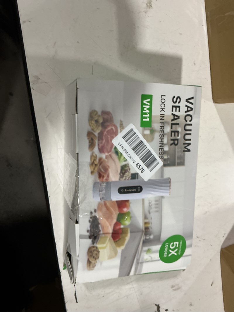 Condition photo showing Good Condition for compact vacuum sealer for food: powerful handheld vacuum sealer machine & 30 reusable vacuum bags, with led display & detachable water tank, portable food sealer, seal meal saver