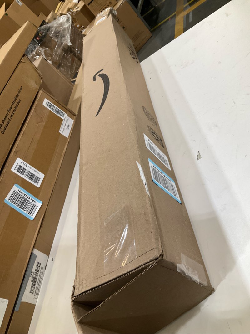 Condition photo showing As Is for AOSKY Cordless Roller Shades Blackout Blinds for Windows Room Darkening Rolled Up Shades with Spring System, UV Protection Window Shades Door Blinds for Home and Office (29" W x 72" H, Grey) 29"W x 72"H Grey