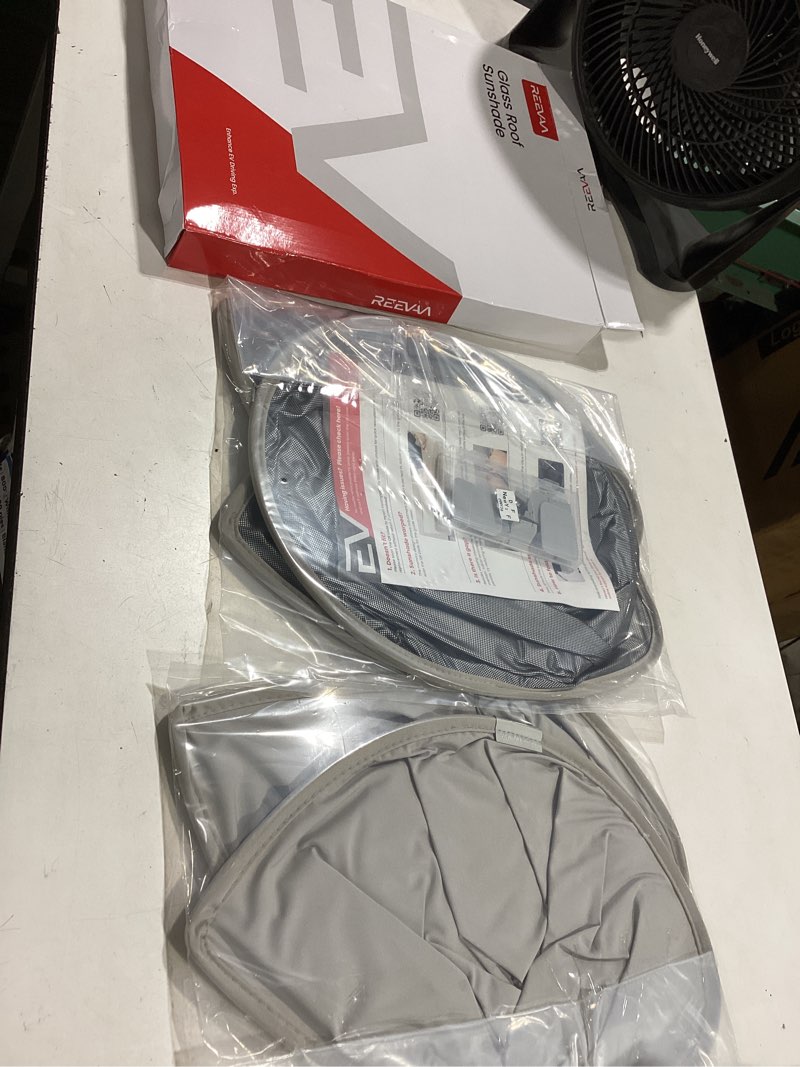 Condition photo showing New/Like New for reevaa 2026 upgraded tesla model y new (juniper) sunshade roof [no gaps, no-sagging] model y accessories heat insulation foldable glass sunroof cover for model y juniper 2025-2026, 2pcs, gray model y juniper (2025-2026) gray