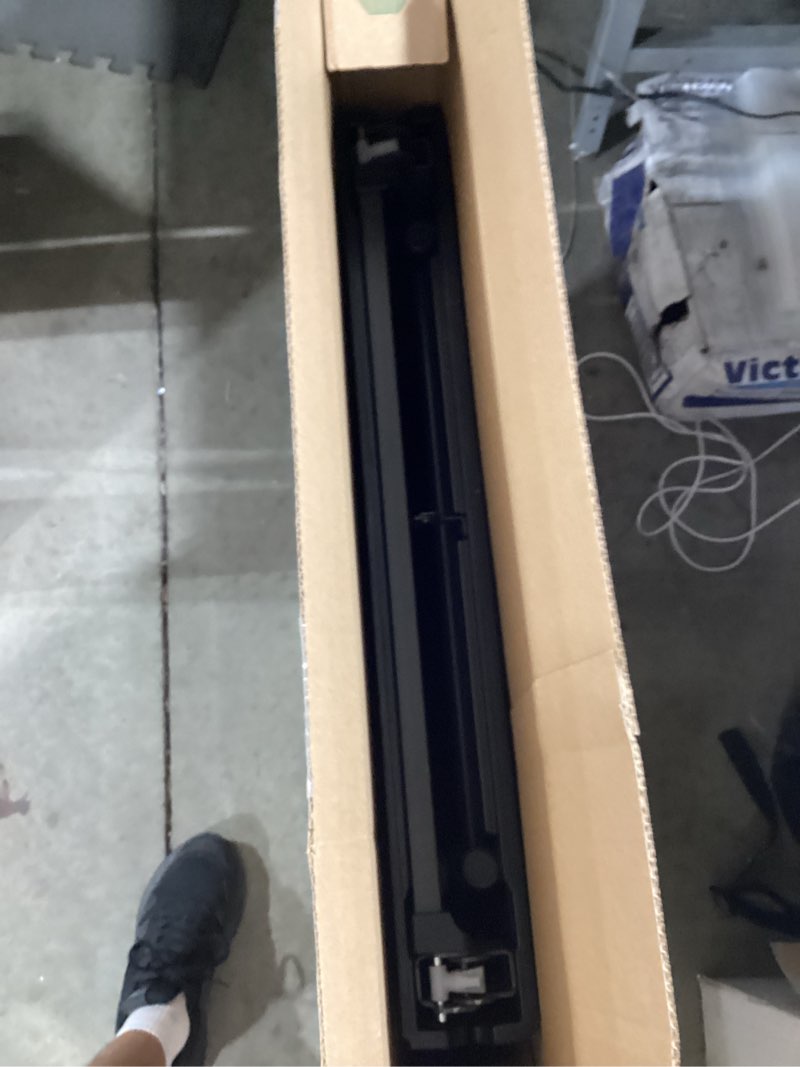 amazon basics portable 4 ft rectangular folding dining table, 4 adjustable height settings, space sa