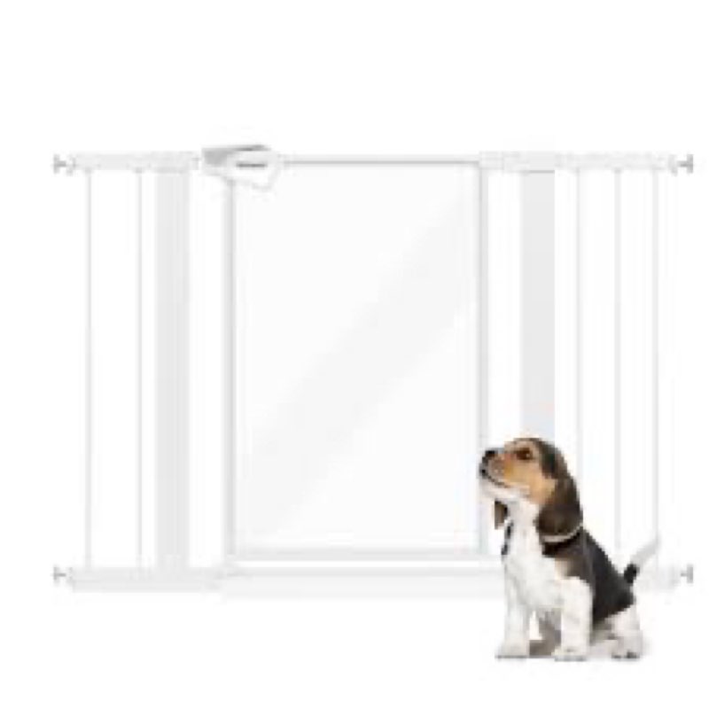 Clear Dog Gate for Doorway Stairs Wide Openings