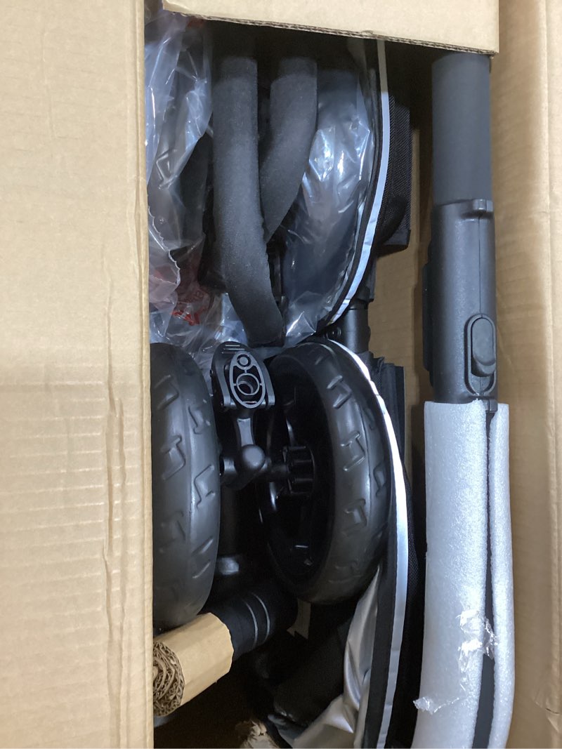 Condition photo showing New/Like New for jeep destination ultralight side x side double stroller, midnight