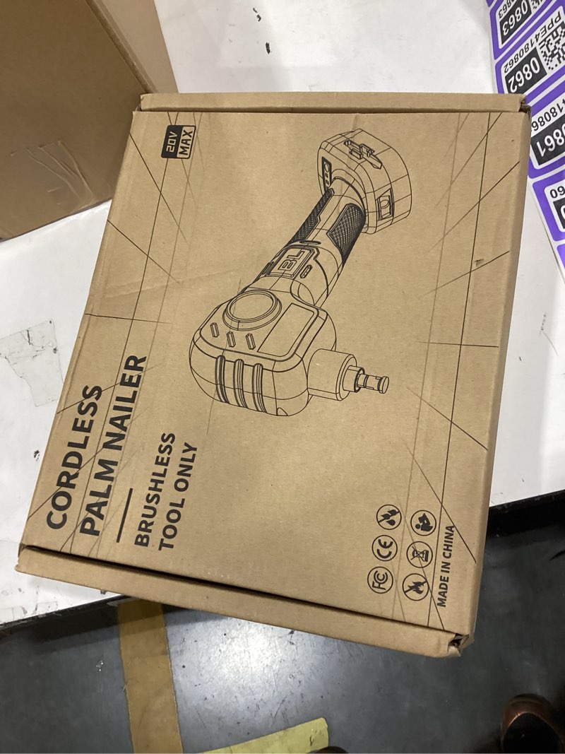 Condition photo showing New/Like New for ecarke cordless palm nailer compatible with milwaukee 18v battery (tool only) - 6000 ipm brushless auto hammer with magnetic nail guide & led for framing, joist hangers, tight spaces red-compatible with milwaukee 18v battery